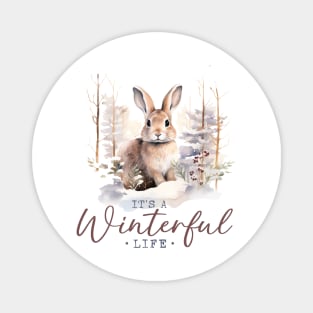 Winter Woodland Quote Magnet